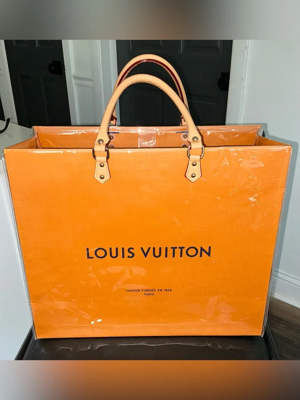 LV PVC Shopping Tote truly one